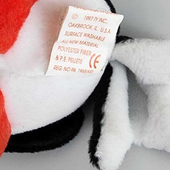 Ty Beanie Baby Puffer The Puffin 1997 Retired Plush Toy NWT MWMT Collectible - Picture 10 of 13